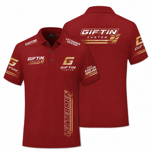 Custom <b>Full</b> Dye Sublimation Breathable Short Printed Racing Polo Shirt Sponsor Brand <b>Marks</b> Sweat Wicking Motorsport Unisex Daily - Product Image 2