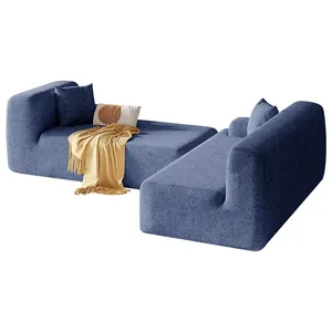 Kustomisasi grosir set sofa desain sederhana busa berkepadatan tinggi sofa ruang tamu mewah kelas atas dapat dilepas