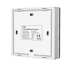 Skydance T25 Telecomando Wireless RF2.4G a 4 Zone RGB+CCT con Dimmer Touch da Parete e Batteria AAA*2 - Product Image 5