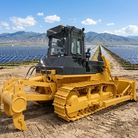 Machinerie de construction minière, bulldozer sur chenilles de 17 tonnes, moteur puissant de 180 CV, bulldozer avec ripper