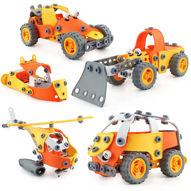 Blocs de Construction en plastique, jeu de Construction de Robot motorisé, pour camions, bricolage, véhicules, jouets