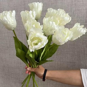 Fiori <span class=keywords><strong>Artificiali</strong></span> di <span class=keywords><strong>Tulipani</strong></span> in Seta di Grandi Dimensioni, Economici, per Matrimoni, Feste, Casa, Compleanni, Capodanno Cinese, <span class=keywords><strong>Bouquet</strong></span> - Product Image 4