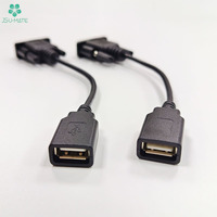 OEM fabricante USB RS232 DB 9 pines macho a USB 2,0 hembra Cable de extensión USB 2,0 A hembra D-sub 9 pines CableRS232 Cable serie