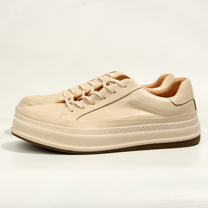Off <b>White</b> Men's Casual Sneakers <b>Lace</b> Up Cushioned Leather Youth Walking Style Shoes - Product Image 4
