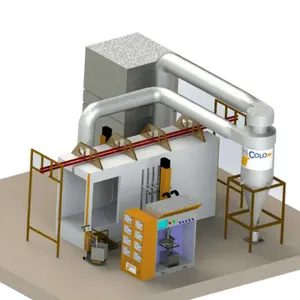 Sistema de recuperación de polvo Mono Cyclone Powder Coating Spray Booth