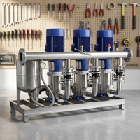 POMPES DE SURALIMENTATION AVEC RÉSERVOIR D'EAU DE TYPE DIAPHRAGME SERVANT À TOUS LES ÉTAGES (SYSTÈME DE DISTRIBUTION D'EAU APPROFONDIE PRESSURISÉ)