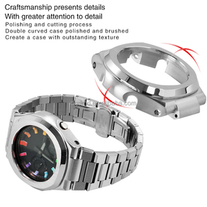 Nouvelle arrivée Nau + tilus <span class=keywords><strong>GA</strong></span>-<span class=keywords><strong>2100</strong></span> Mod Kit boîtier en métal Bracelet en acier inoxydable pour <span class=keywords><strong>GA</strong></span>-2110 <span class=keywords><strong>GA</strong></span>-B2100 montre Modification remplacement - Product Image 3