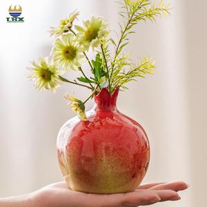 Nhà Sản Xuất Lựu Hiện Đại Năm Mới Độc Đáo Màu Đỏ Bàn Hoa Trái Cây Gốm Bình Cho Trang Trí Nội Thất Bình - Product Image 4