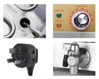 Friteuse électrique commerciale en acier inoxydable 220V, grande capacité 25L, pour frites et poulet