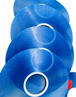 Ruban adhésif en polyester bleu résistant aux hautes températures, silicone pour le revêtement et l'anodisation des circuits imprimés, offre une résistance aux hautes températures