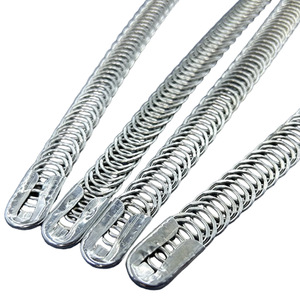 Accesorios Meilong, Cierres de Cremallera Sin Bloqueo de 12 mm, con Diseño de Escamas de Pescado Metálicas, Electro Galvanizados, para Ropa de Casa y Textiles - Product Image 5