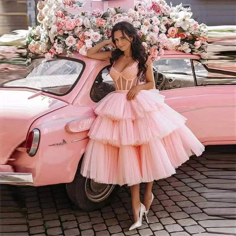Pink Lace Dress Short Pink Dress For Wedding Elegant Designs For