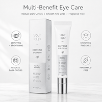 Roll-on éclaircissant à la caféine pour les cernes et les ridules, applicateur de massage rafraîchissant, formule douce, crème contour des yeux
