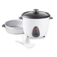 Cuiseur à riz électrique automatique Lacor 1,8 L avec plateau vapeur, tasse doseuse, cuve intérieure antiadhésive, boîtier en plastique et minuterie mécanique
