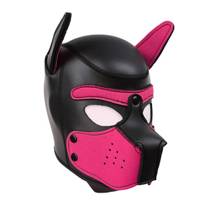 <span class=keywords><strong>Masque</strong></span> de tête de <span class=keywords><strong>chien</strong></span> <span class=keywords><strong>SM</strong></span> multicolore OEM en gros avec GAG inclus pour adultes - Product Image 2