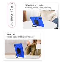 360 °   Étui de tablette antichoc avec support rotatif, béquille et porte-stylo anti-chute pour iPad Mini 6 7 Air Pro 8.3 10.2 10.9 11 pouces