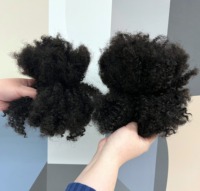 Vente en gros 100g 100% Extensions de cheveux vierges mongoles 4B 4C Afro Kinky Curly 10 Grade Superior Micro-Link pour le tressage en vrac