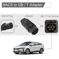 Connecteur secteur 32A Zencar Type 2 à Type 1 Adaptateur de chargeur EV 22Kw GBT Plug avec crochet pour voiture électrique