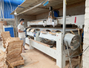 Tonsing 4 trục đôi cột quay bàn làm việc máy gia công dọc trung tâm gia công gỗ CNC Router - Product Image 6