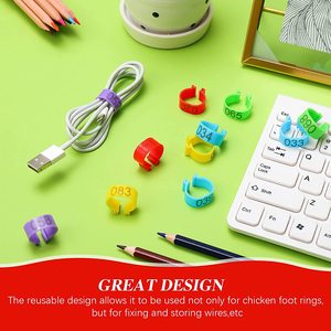 Anillas <span class=keywords><strong>de</strong></span> Colores Numeradas para Patas <span class=keywords><strong>de</strong></span> Aves <span class=keywords><strong>de</strong></span> Corral, Anillas para Patas <span class=keywords><strong>de</strong></span> Pollo, Patos, <span class=keywords><strong>Pollitos</strong></span>, Palomas, Gansos y Aves <span class=keywords><strong>de</strong></span> Corral - Product Image 6