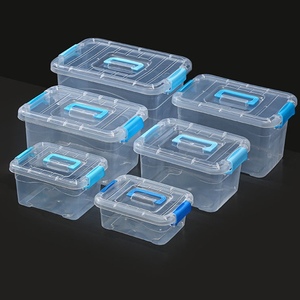Cajas de Plástico Transparente de 6 Tamaños para Uso Doméstico, Cajas de Almacenamiento para Juguetes y Ropa - Product Image 6