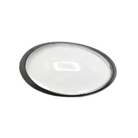 TIEAUR – Cache-phares de voiture personnalisables pour différents modèles, couvercles de lentilles de phares en verre avec bord gris pour Porsche 911/991 (2012-2018)