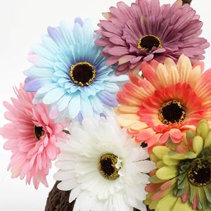 Fiori artificiali margherite africane girasoli casa soggiorno decorazioni, piccole margherite e fiori artificiali in stile Country - Product Image 1