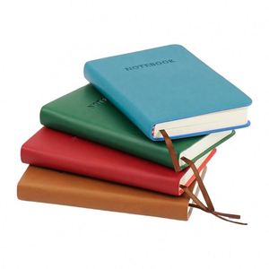 Cute Printed Notebooks 2024 Dotted <b>Journal</b> Custom Diary Classic PU Leather Portable A6 Agenda Planner 120 Sheets - Product Image 4