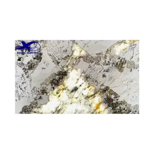 주방 조리대 및 홈 벽 디자인 도매 가격 천연 럭셔리 판도라 화이트 파타고니아 대리석 석판 타일 오닉스 대리석 석판