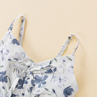 Ensemble chemise à fleurs et short assorti pour bébé fille, vêtements d'été tendance pour enfants, vente en gros, précommande