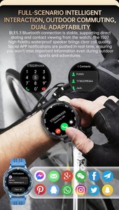 Montre connectée Android ChatGPT avec assistant IA, écran AMOLED, GPS, étanche IP67, <span class=keywords><strong>cartes</strong></span> hors ligne, lampe torche LED, appels longue portée - Product Image 2