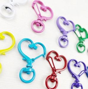 Custom <b>Hook</b> Soft Enamel Heart Metal Key Buckle Swivel Lobster Clasp Snap <b>Hook</b> Luxury Key Chain Accessories - Product Image 4