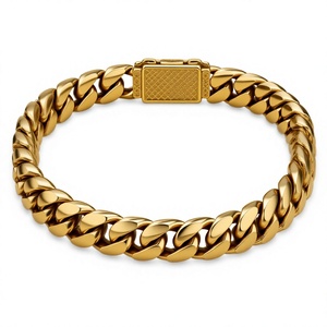 Orelia Iuxe Oreliya 31, Conjunto de Joyería Chapada en Oro de 18K, Collar y Pulsera con Incrustaciones de Concha, Estilo Hip Hop, Accesorios de Moda Unisex, Regalo para Fiestas - Product Image 6