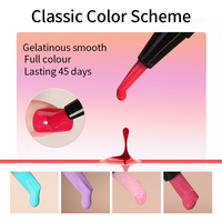 R S usine d'ongles en gros 308 couleurs Gel vernis stylo trois étapes Gel gratuit fournitures pour ongles échantillon Nail Art Design 3 étapes Gel vernis