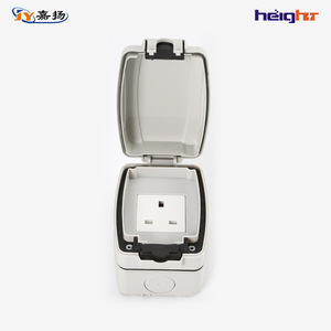 เต้ารับไฟฟ้าติดผนังเจียหยาง 1 ช่อง IP66 วัสดุ PC สำหรับภายนอกอาคาร กันน้ำ รุ่น TC318 - Product Image 2