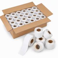 Rouleau d'étiquettes autocollantes en papier thermique pour balance de pesée des produits frais en supermarché, imprimante thermique directe, code-barres