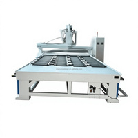 Routeur CNC à double poste de travail multi-broches 2260 pour le bois, machine automatique de gravure, de sculpture et de fraisage pour meubles en panneaux