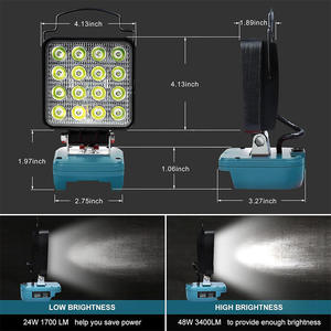 ไฟทำงานแบบไร้สาย KHC BTSUT-02 26W ขนาด 4 นิ้ว ใช้แบตเตอรี่ 14.4V-18V พร้อมไฟ LED คุณภาพระดับอุตสาหกรรม แบบมีด้ามจับ ชาร์จผ่านพอร์ต USB Type-C สำหรับใช้งานกลางแจ้ง - Product Image 3
