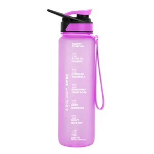 Mlife 1000ml eco friendly BPA Free tiran bottiglia di acqua di plastica per il succo motivazionale sport bottiglia di acqua potabile