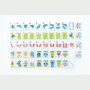 <span class=keywords><strong>Jeu</strong></span> <span class=keywords><strong>de</strong></span> <span class=keywords><strong>Mahjong</strong></span> Américain Moderne <span class=keywords><strong>de</strong></span> Luxe, 160 Tuiles <span class=keywords><strong>en</strong></span> Acrylique Blanc, Couleur Personnalisable, Durable, Écologique, Pliable et Portable - Product Image 1