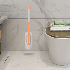 HOLAMOPA Brosse de toilette jetable mince Tête d'éponge hygiénique Conception peu encombrante Système de fixation facile Organisateur de salle de bain - Product Image 3