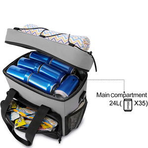Insulated Soft 24/35/46-can <b>Cooler</b> Bag Portable Leakproof Waterproof Large Lunch <b>Cooler</b> Backpack For Picnic Beach Trip - Product Image 3