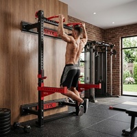 Nouveau design 2024 – Rack de musculation multifonctionnel en acier mural pliable avec fonction Smith pour entraînement REYK