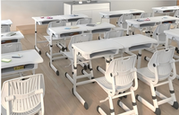 Chaise de bureau scolaire moderne Mixin MX-0063 en ABS, hauteur réglable, durable, confortable, design écologique, pour l'école, la maison et le bureau
