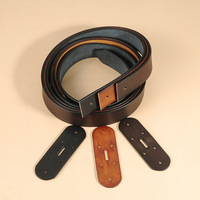 Sabuk Kulit Pria Gaya Amerika, Desain Klasik Retro, Bahan Kulit Sapi Tahan Lama, Aksesori Fashion untuk Bisnis Kasual