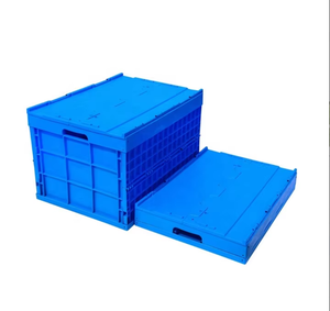 <span class=keywords><strong>Caisse</strong></span> en <span class=keywords><strong>plastique</strong></span> de taille européenne 760*580*520mm, empilable, emboîtable, pliable, avec couvercle intégré, fabriquée en Chine - Product Image 1