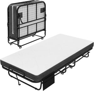 Promoción al Por Mayor Sofá Cama Plegable de Hierro y Metal de Alta Calidad, Diseño Moderno y Sencillo con Colchón Doble para Uso en Dormitorio u Oficina - Product Image 3