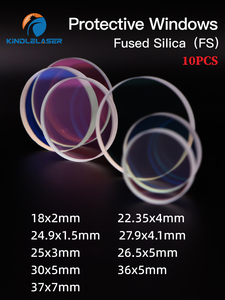 Lente de Protección Láser de Vidrio KINDLELASER, Ventanas de 30 mm, 32 mm, 34 mm, 35 mm para Máquina de Corte Láser de Fibra, Lente de Ventana Láser - Product Image 2