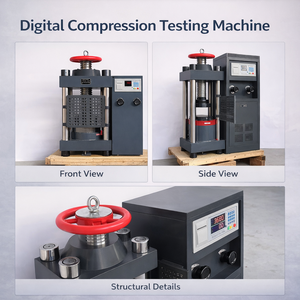 Machine d'essai de résistance à la compression du béton, équipement de laboratoire pour les essais de sol, matériel de laboratoire - Product Image 3