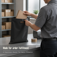 Sacs d'expédition en polyéthylène imperméables, personnalisés, avec poignée découpée, autocollants adhésifs, pour coursiers express, vente en gros